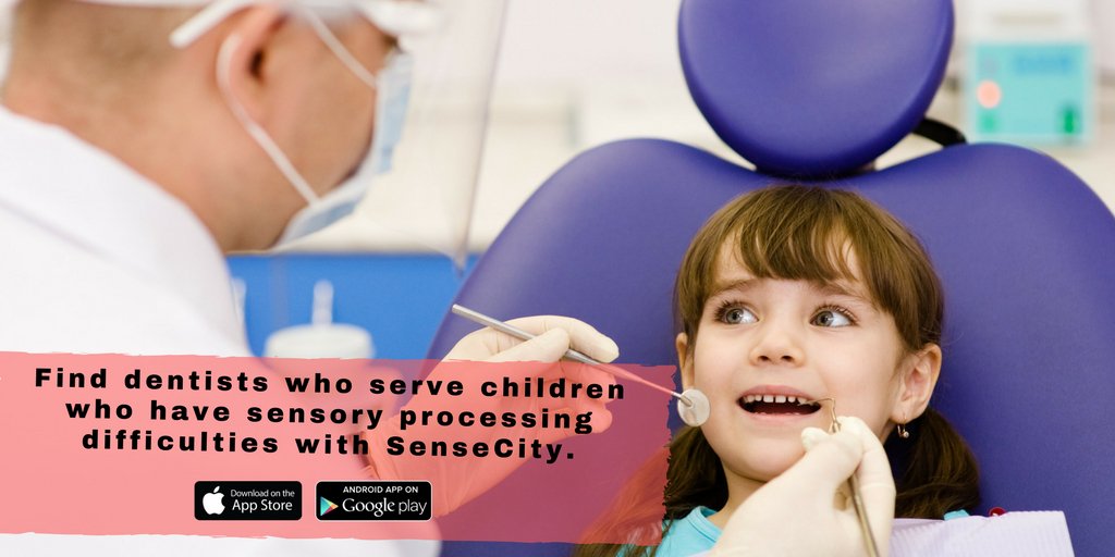 SenseCityApp's tweet photo. Find dentists who serve children who have sensory processing difficulties with SenseCity. #Dentists #Sensory #Child #SensoChild #Autism #DentalCare #AutisumAwerness #OralHealth #Dentistry #Autistic #TeethCare #ActuallyAutistic #SensoryProblems #SPDAwareness #AutisticKids https://t.co/fNZbPvSlCm