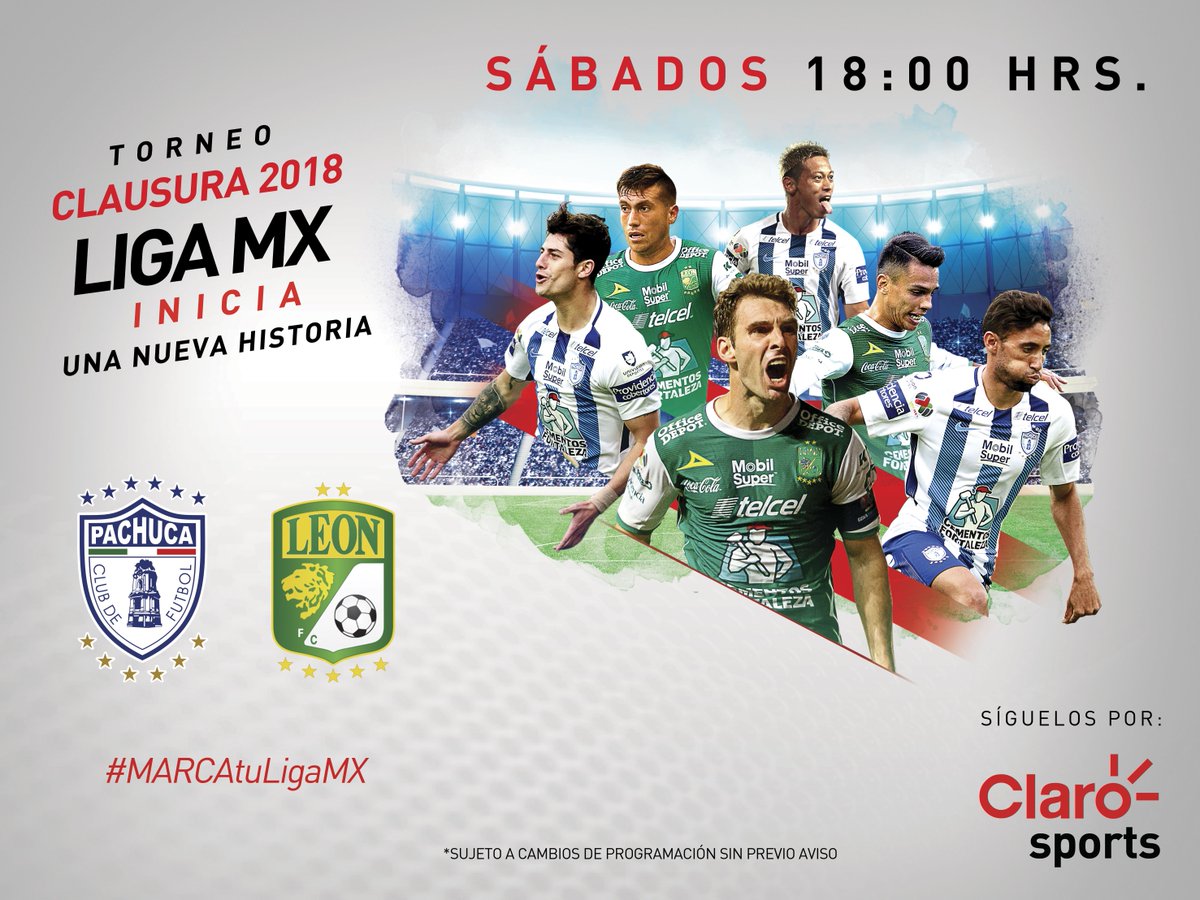 clarosportsec's tweet photo. Semana a semana vive las emociones de la #LigaMX a través de los canales exclusivos de Claro Sports https://t.co/POCymqTqdT