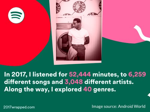 runpartners's tweet photo. “In a year that many wanted to tune out, music gave us a reason to keep listening.” 
Spotify has released their annual 2017 Wrapped feature which shows some insights on your listening habits for the year. What's in-store for 2018? https://t.co/LV6QXqX8HI