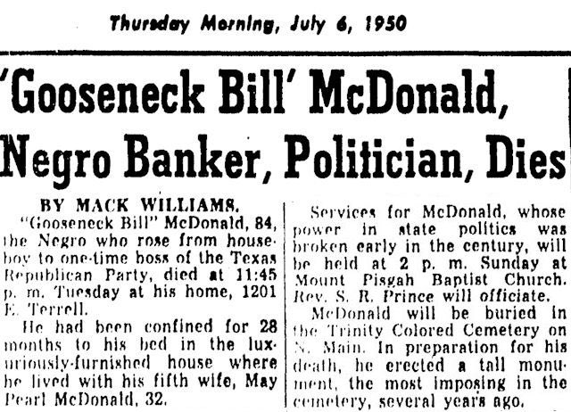 The Green-McDonald partnership, however, was unable to stem the lily-white insurgents, and after Green's withdrawal as state chairman in 1902, Cecil A. Lyon, a white businessman from Sherman, took control. Lyon spearheaded the party and the movement in Texas until his death.