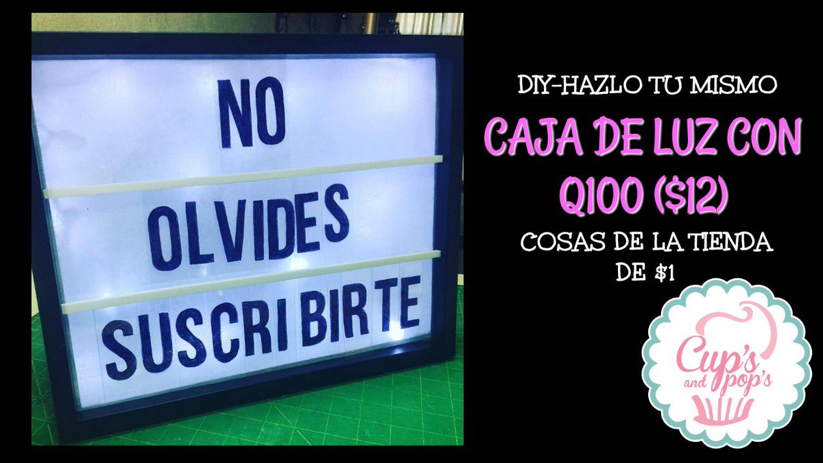 Cups_and_Pops's tweet photo. Nuevo vídeo! Como hacer una #lightbox con Q100 - https://t.co/YALEefRmvg https://t.co/LeLfQbKkAo