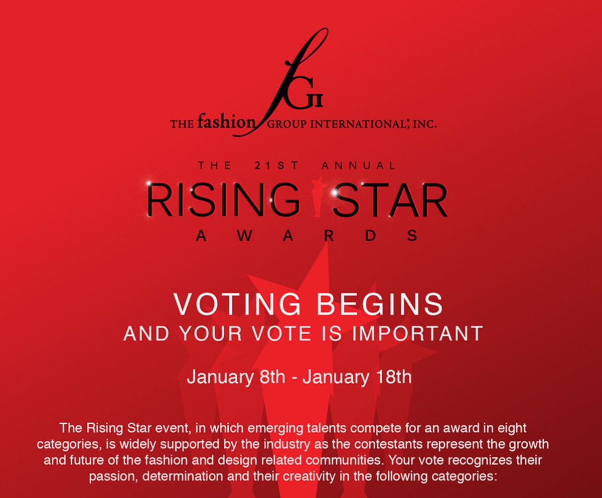 FGI Saint Louis members, don't forget to place your vote for this year's <a href="/FGINYC/">Fashion Group NYC</a> Rising Star Awards! We're honored to have member, Jacob Laws, as a finalist in the category of Home Furnishings and Product Innovation! Place your vote by Jan. 18 at fgi.org/member/login.p… #fginyc