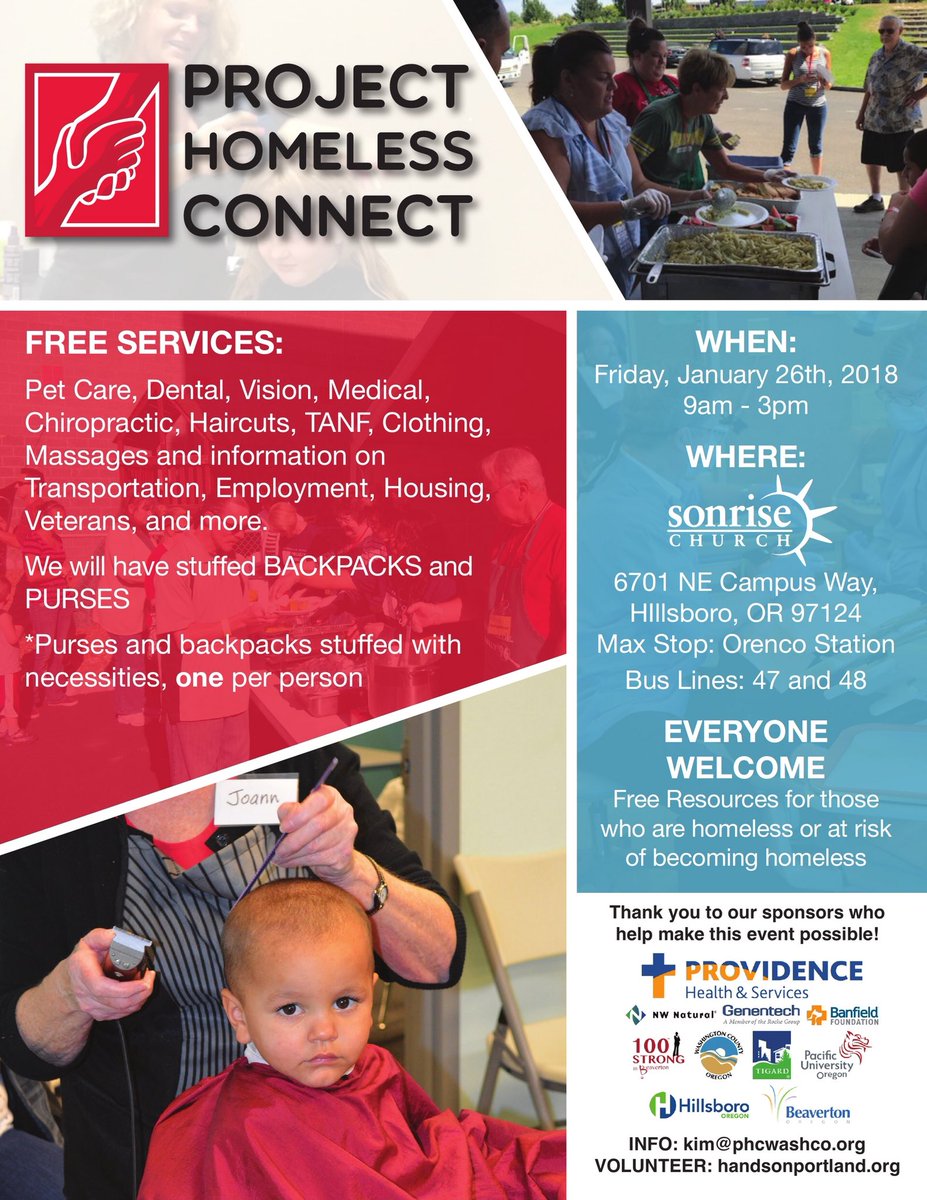 Anyone needing services is welcome!!  Doors open at 8am!