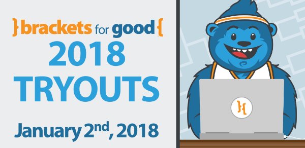 BracketsForGood's tweet photo. Retweet if you have completed your 2018 tryout survey! Surveys need to be completed by 1/19 for your chance to play this #FundraisingMadness season! #FANlanthropy #BFG18 🏀🙌 https://t.co/Qp6Z6qyyJ8
