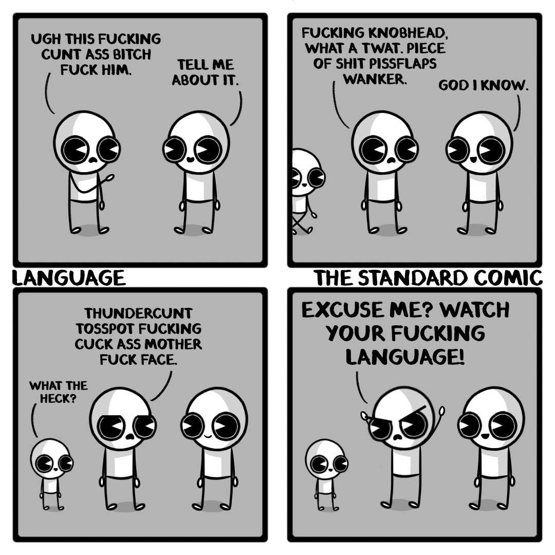 standardcomic's tweet photo. Language. #comic #comics #comicartist #webcomic #webcomics #webtoon #meme #funny https://t.co/xpmyTy1PGP