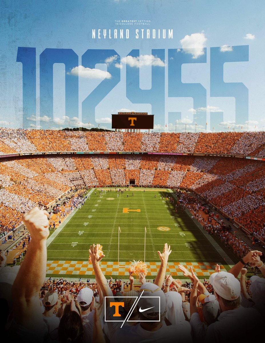 CoachSherrerGSU's tweet photo. Nothing like playing in front of 102,455 in Neyland Stadium! 🍊🍊🍊 https://t.co/gbr9wLZL9f