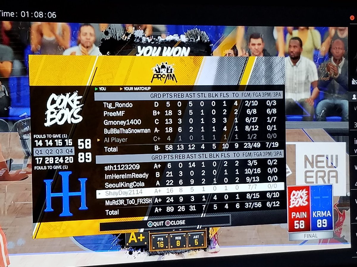 ShayDay2114's tweet image. GG with the squad. #HumbleHoopers  @2KProAmInsider @2kSportsCenter @ProAmSpotlight #2kleague #2kdraftus @SeoulKingCola @TyromeBradley1 @sth1123209