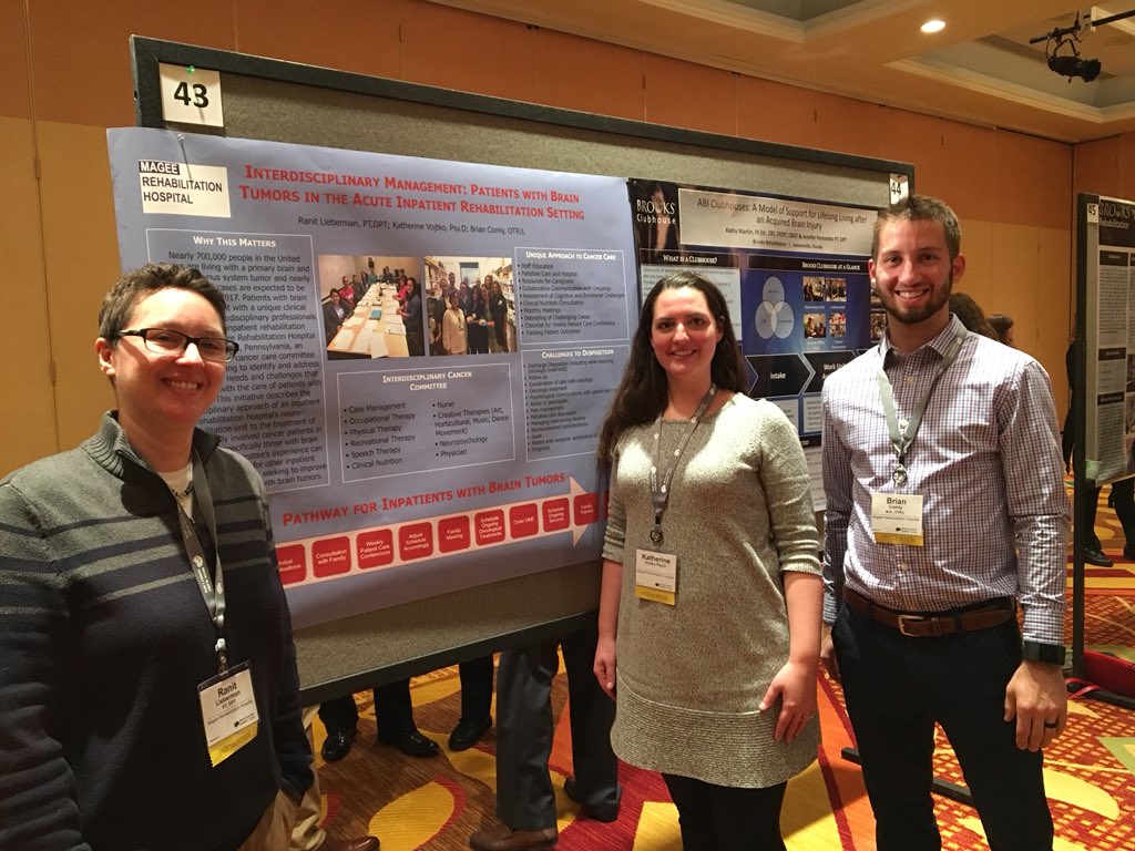 PaulaOT96's tweet photo. Presenting at Brain Injury Summit in Colorado  with colleagues from Magee Rehabilitation #BIS2018 @MageeRehab @Craig https://t.co/5a92zvTxSY