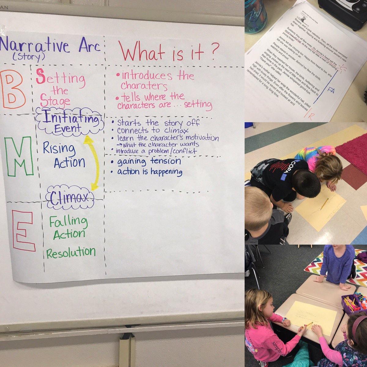 andreakskaggs's tweet image. Sharing what we&apos;ve learned! #storyarc #partsofastory #howdoweknow #2ndgrade @MDEJJordan