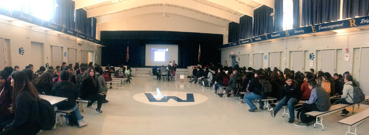 jennyaamaya's tweet photo. Achievement Assemblies welcoming our Panthers to an awesome new year!🎉😊 2018 is going to be a great year!!!🎊  ~ Peer mediators in action! 👍🏻🎊🎉#Interactiveassembly #Goalsetting #Waiteisgreat #NLMUSD https://t.co/GxQ2ck1afn