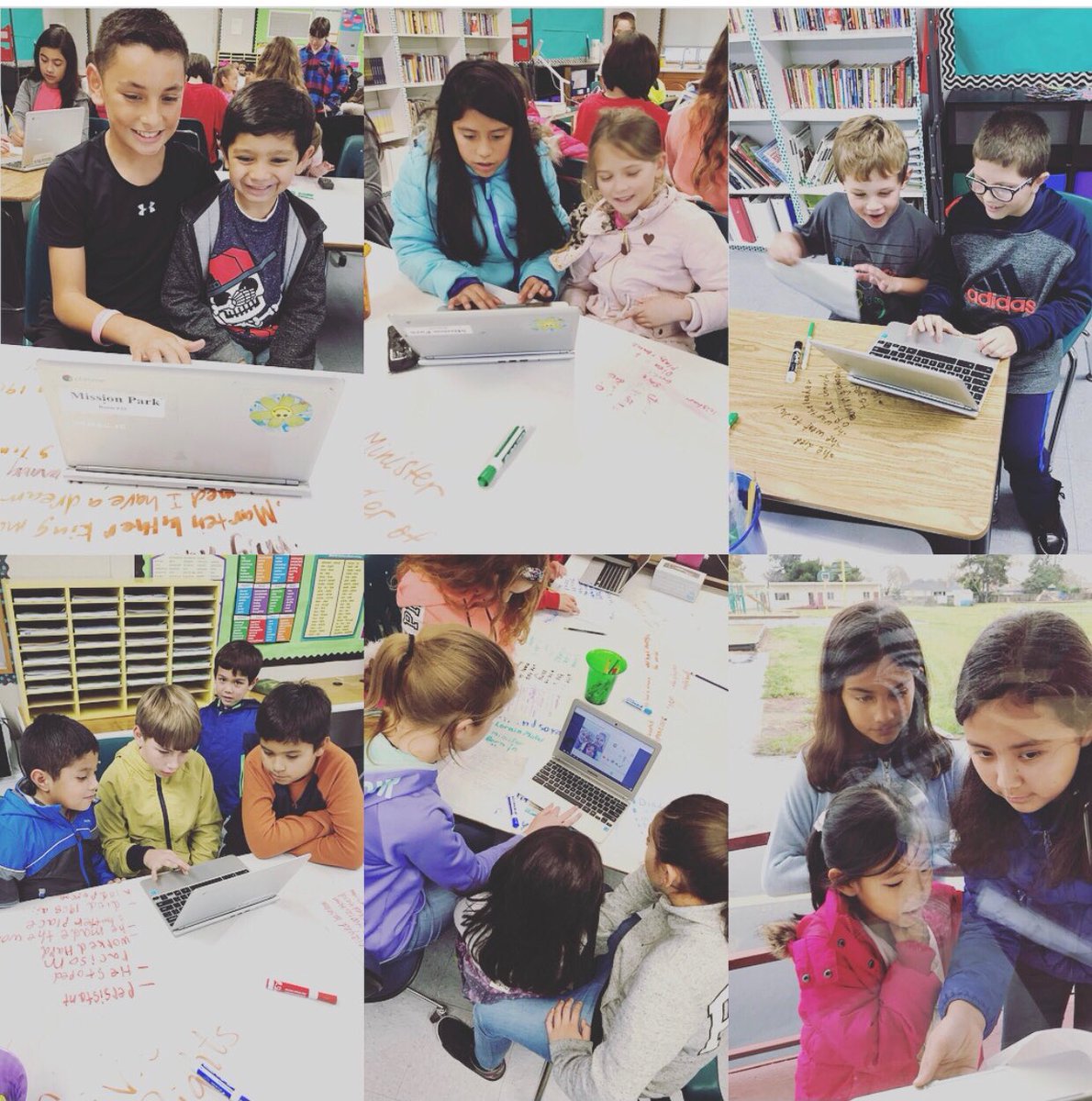 MiPMustangs's tweet photo. Mission Park Mustang first and fifth grade students using Flipgrid! #FlipgridFever #MiPMustangs https://t.co/jYD3P8P2Ej