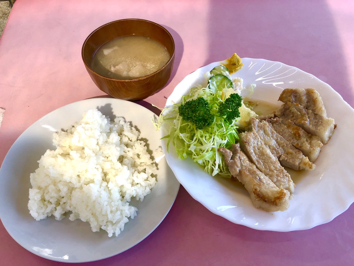 Uemura Takashi Na Twitteru 孤独のグルメ っていうドラマに登場した食堂らしい 肉屋さんと併設されており 豚肉塩焼きライスの豚はなかなかおいしかったです 千葉県いすみ市 孤独のグルメ5 千葉県 いすみ市大原駅 源氏食堂 ブタ肉塩焼きライス 第9話 T