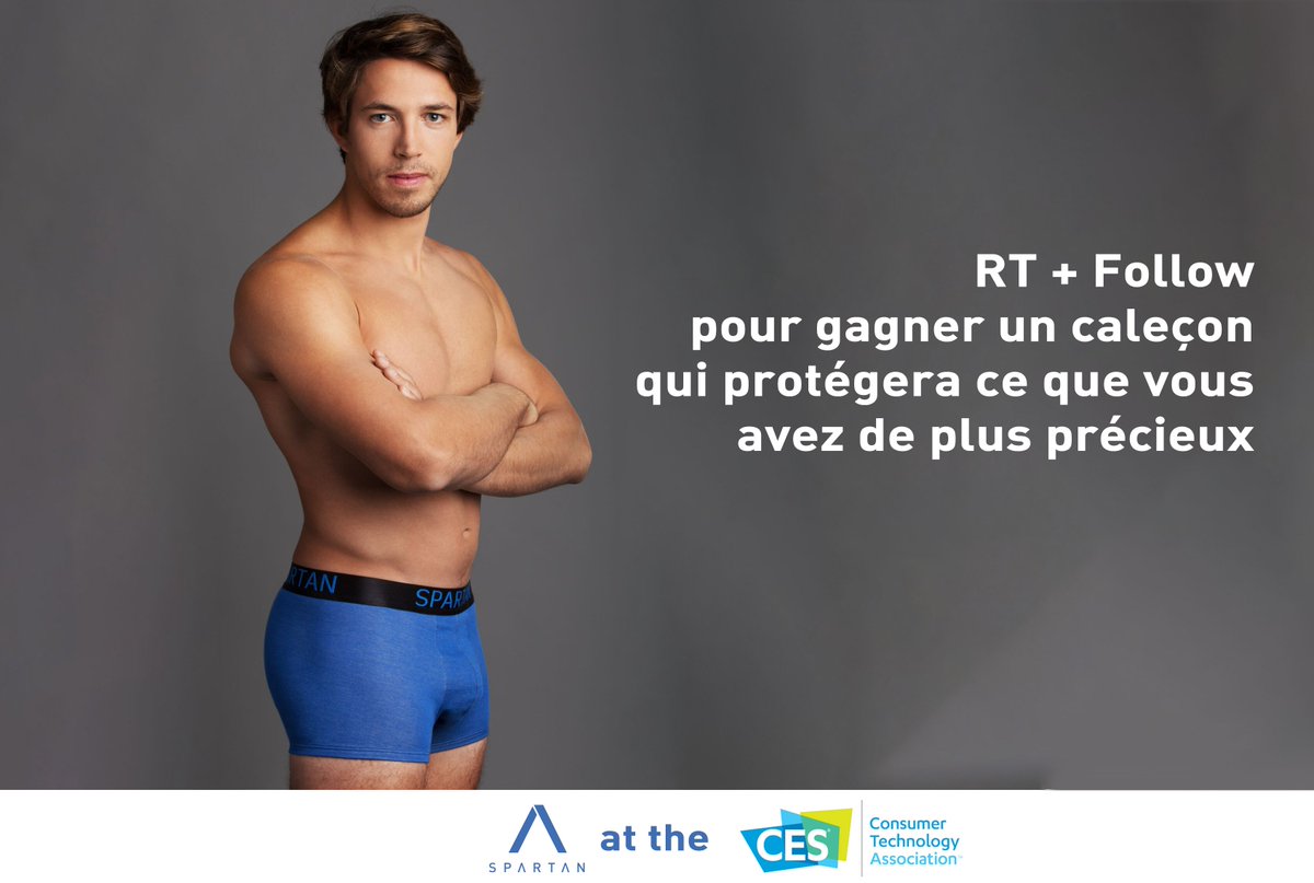 HAVNwear's tweet photo. #CES2018 #CESinUndies #Contest #Concours

🇫🇷 On fête le lancement officiel du CES avec un concours ! Tentez de gagner une paire de caleçon Spartan afin de protéger ce que vous avez de plus précieux !
#RT + #Follow 

TAS 15/01/18 | 1 caleçon à gagner ! https://t.co/LnV199rsO4