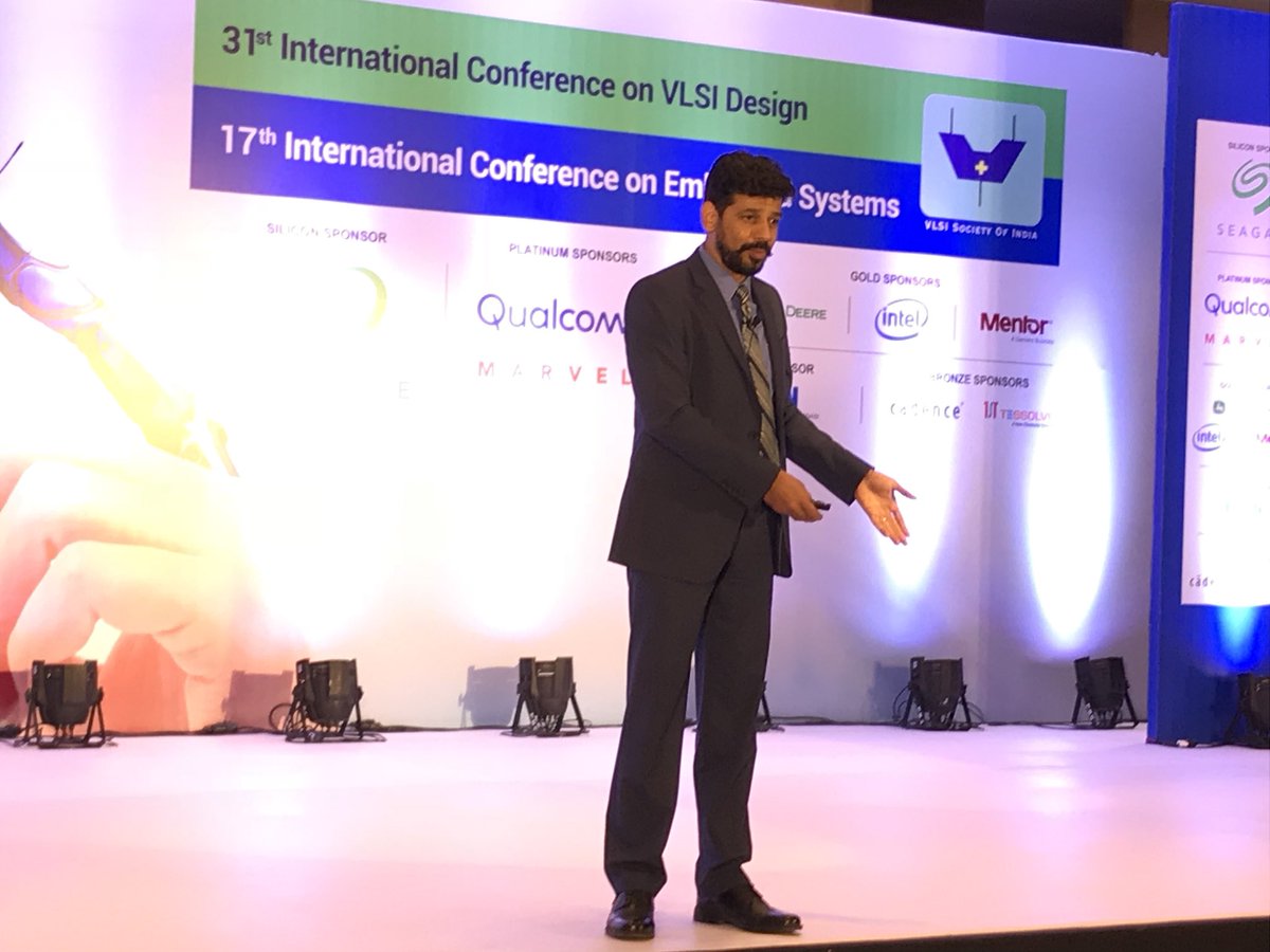 esvlsid's tweet photo. For the Second Keynote of the day we have Mr. #RuchirDixit from @mentor_graphics on the topic ‘Safety Begins with Trust’. #VLSIDEmbeddedSystems #VLSID2018 #Pune #InternationalConference https://t.co/9bXXpbceb8