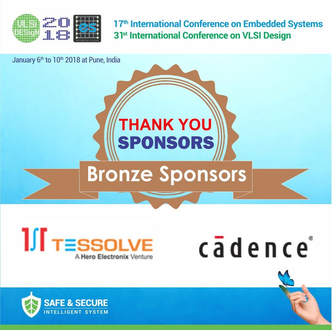 esvlsid's tweet photo. We are very thankful to @CadenceIndia and @tessolve for being associated with us on the 31st International Conference on VLSI Design and 17th International Conference on Embedded Systems.
#VLSIDesign #EmbeddedSystems #Pune #InternationalConference https://t.co/A7VW3YXj4u