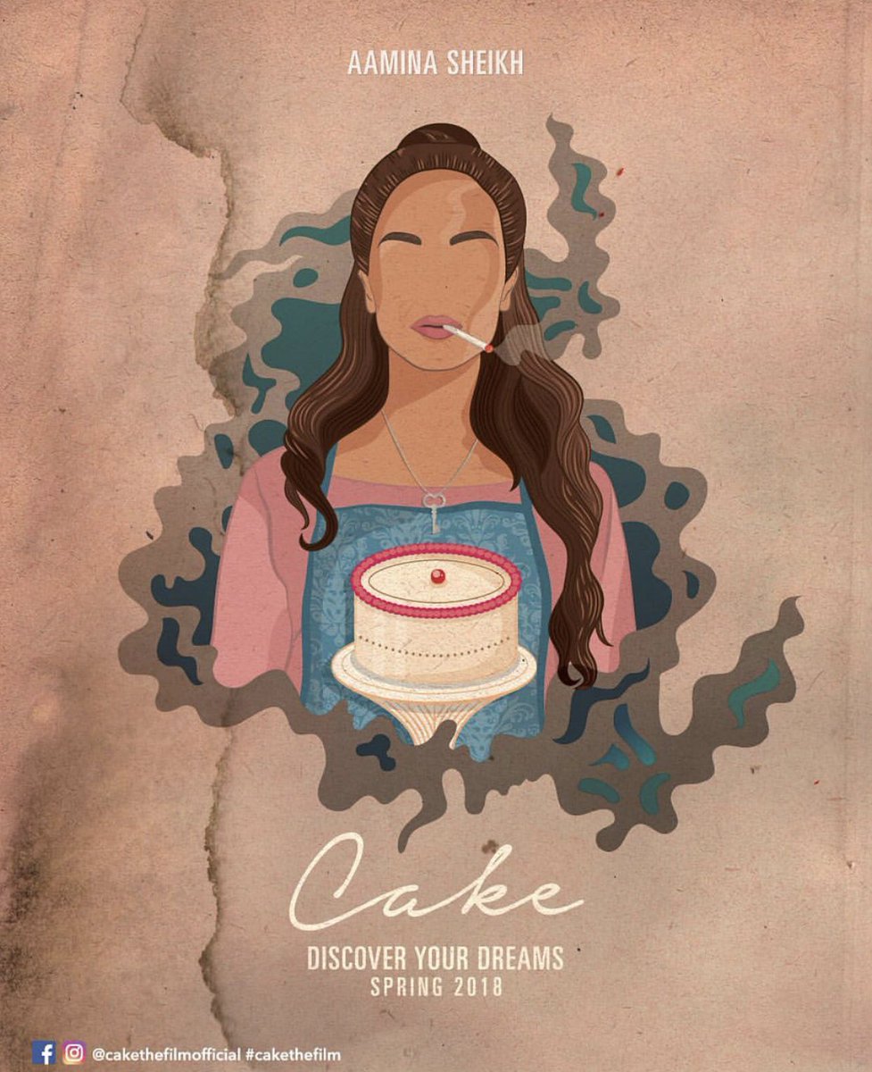 MediaHouseLDN's tweet photo. #FirstLook posters of the upcoming #Pakistani film #Cake by #AsimAbbasi. *ing @aaminasheikh @sanammodysaeed & @adnanmalik. Releasing in #UK cinemas on 30th March 2018 #CakeFirstBite https://t.co/2wVlJ3lKCf