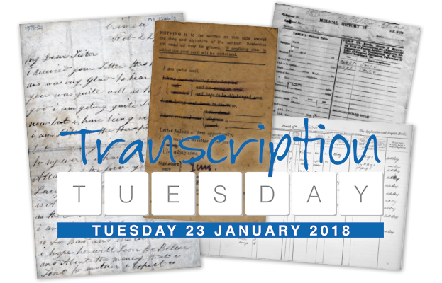 wdytyamagazine's tweet photo. It's here! #TranscriptionTuesday is back on 23 January. Read all about it and register to help family and local history projects around the world here #wdytya: https://t.co/7vGAl4LBbi https://t.co/85DwToZ8Pa