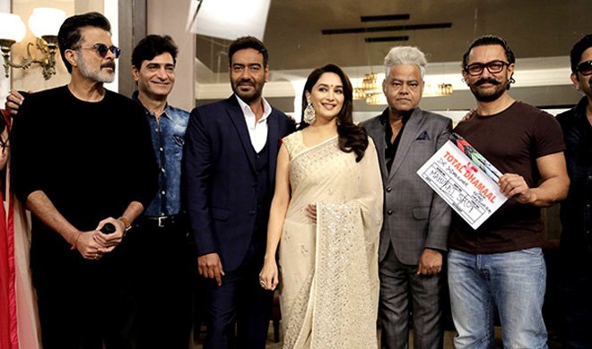 chillxapp's tweet image. #TotalDhamaal stars @AnilKapoor, @MadhuriDixit, @ajaydevgn, @Riteishd, @ArshadWarsi, @jaavedjaaferi and @bomanirani... Presented by #FoxStarStudios... Produced by #AjayDevgnFilms, #AshokThakeria, #MarkandAdhikari, #AnandPandit