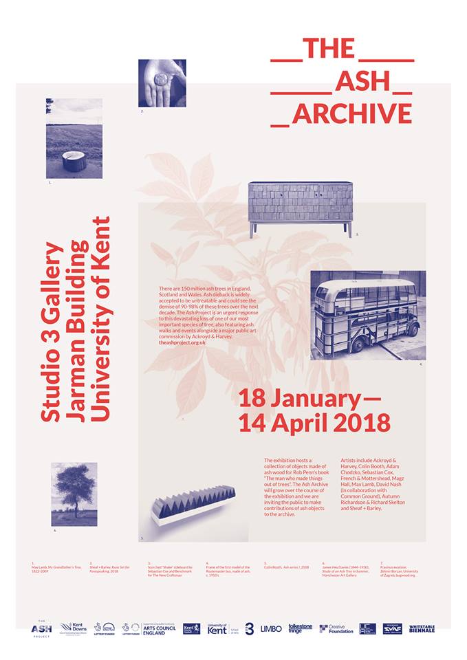 Studio3Gallery's tweet photo. Please join us for the opening of 'The Ash Archive' at Studio 3 Gallery, Thursday 18 Jan, 6-9pm.'The Ash Archive' is a collaboration between @UniKentArts and @the_ash_project #studio3gallery https://t.co/OZ9Q3WBXea