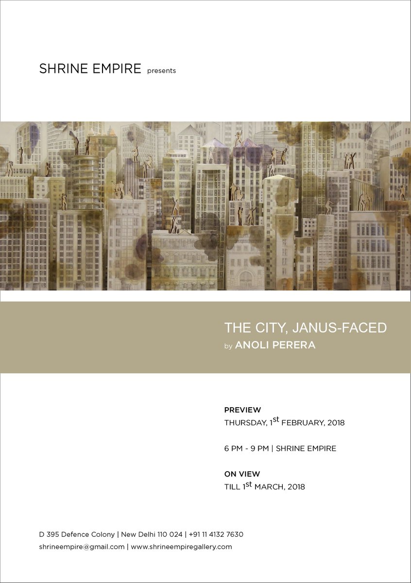 MATTERSOFART's tweet photo. Shrine Empire presents "The City - Janus Faced" by Anoli Perera #ShrineEmpire #AnoliPerera #SriLankanartist #Delhi https://t.co/aCImT8qWze