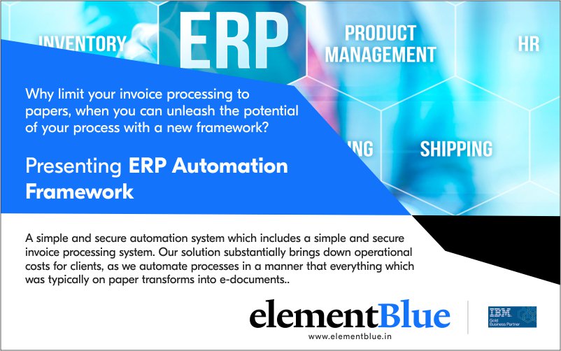Elementblue_IN's tweet photo. Have you heard about our ERP Automation Framework yet?
#EBIndia #ERPAutomation https://t.co/UPagA0XLMv