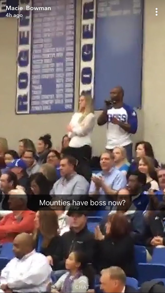 dawson_peek's tweet photo. Update: Mamba mode’s father seen wearing BOSS shirt at Mounties game.... he know wats up 😂😂     🐍🦅 https://t.co/4BmtlJoQKY