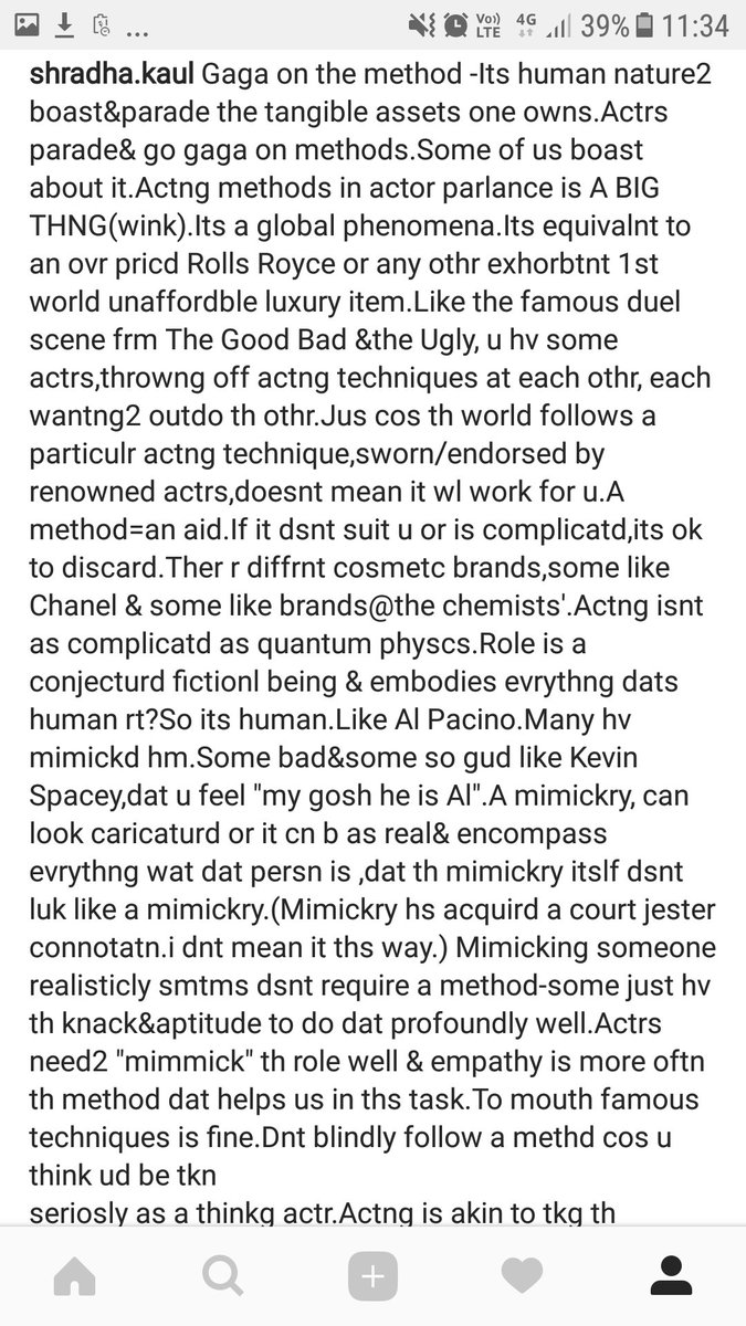 ShraddhaKaul1's tweet image. #Actingmethod = "input" aid which helps to purge out a memorable #performance (output). #director is concernd only with th output .#actor #agency #films #video #visual #pictures #virtual #entertainment #usc #nyutisch #filmschool #media #digital
