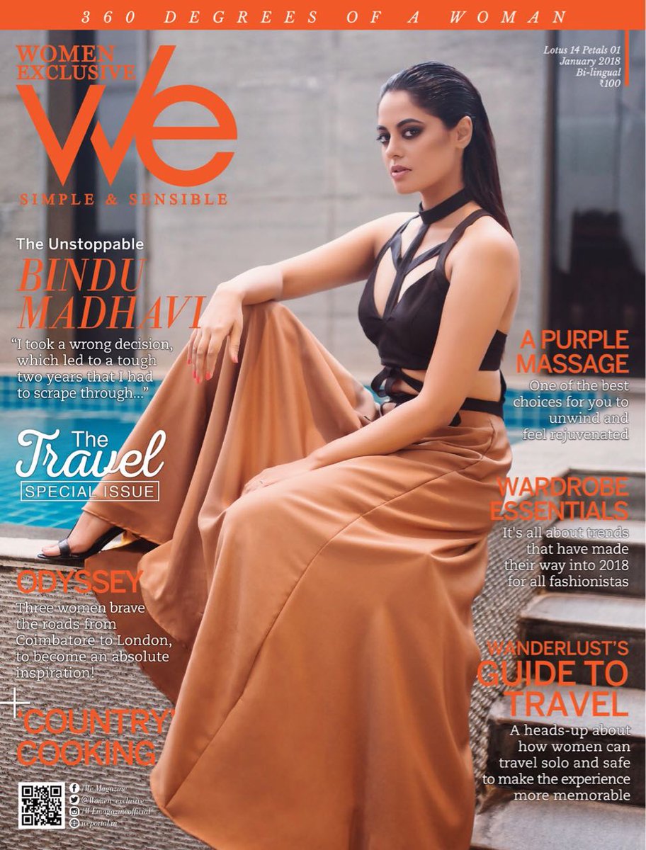 women_exclusive's tweet photo. Strutting in a series of hot and gorgeous outfits @bindu_madhavii looks every bit a queen 👸🏻 in her latest shoot with #WEMagazine.
@rameshlaus
#bindumadhavi 
#Pakka 
@Bindu_fans 
@BindhuOfficial https://t.co/26EJLteUlP