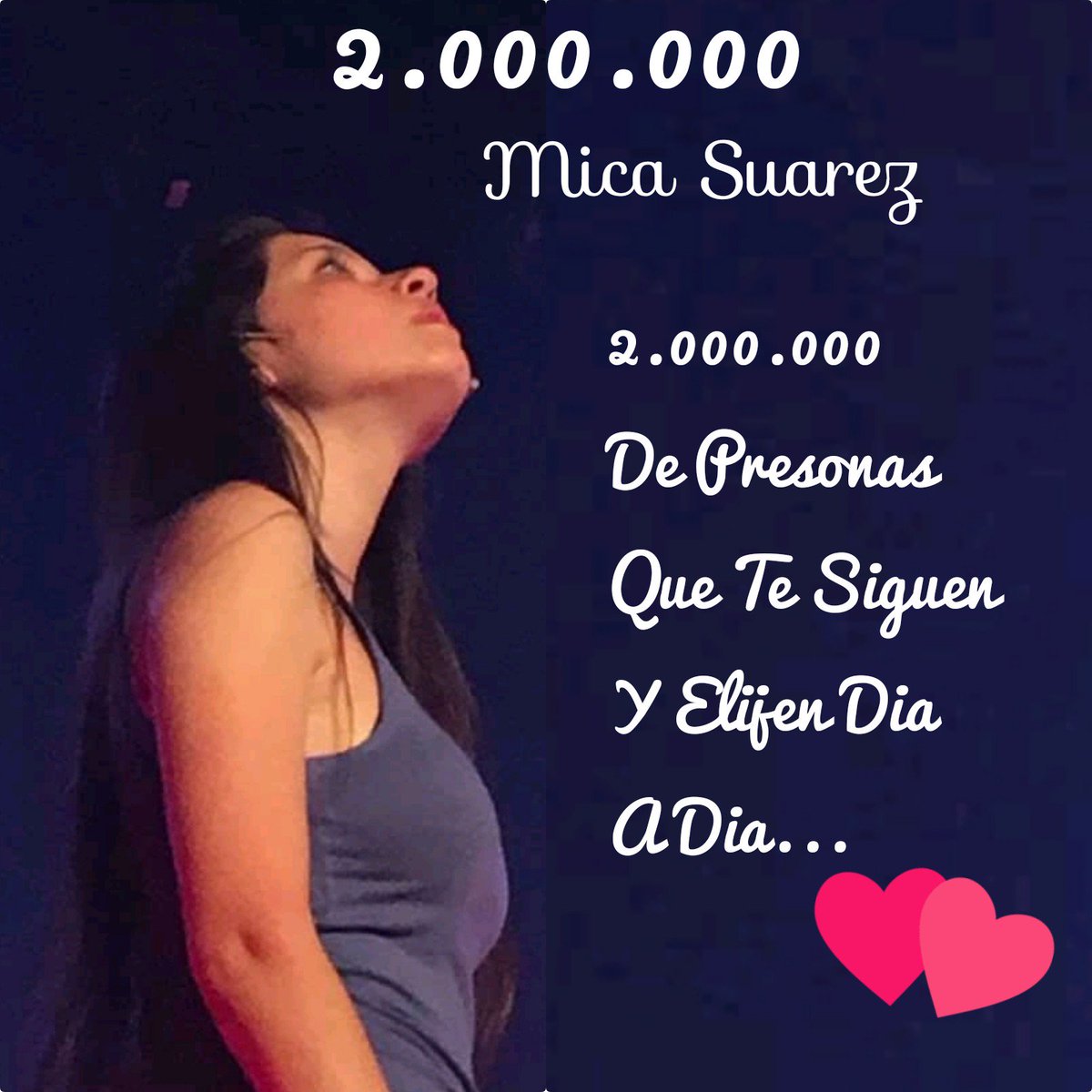 noehalmaraz05's tweet photo. Feliz y orgullosa de todo lo que lograste. Te mereces esto y mucho más, vas a crecer día a día, nosotros vamos hacer testigos de todos tus logros. Sos una persona de oro Mica.♡♡
2.000.000 de bastardos♡♡
#MicaSuarez2M https://t.co/4BQqFXEByS