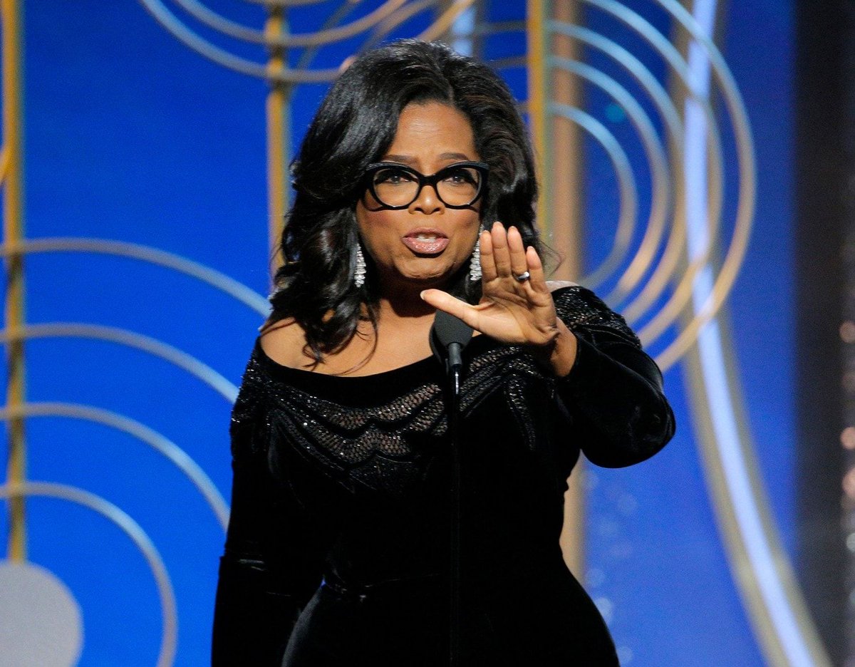 carldowse's tweet photo. Oprah Winfrey for president in 2020? https://t.co/1EEeDjsRHw After her powerful speech, she is being touted as a Presidential candidate, setting up the intriguing possibility of two TV personalities competing to become the 'leader of the free world'. https://t.co/yjA2oO8rGw