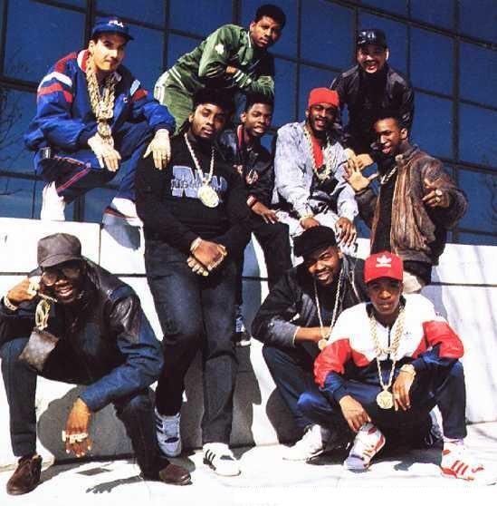 50 linked up with his friend Eric B along with other close associates and friends. Naming their group The Supreme Team, just like the Supreme Team from South Jamaica Queens. Here is 50 on the bottom right in a picture that is on the back of Eric B and Rakim’s Paid in Full Album.