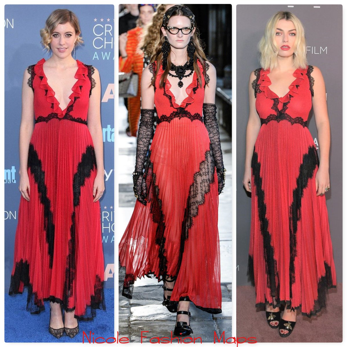 NicFashionMaps's tweet photo. #Gucci @Gucci #GucciFashion #guccilook #resort2017 #GucciBrand #GucciStyle #FashionBrand #fashionshow #celebstyle #fashionfocus #redcarpet #doubletake #GucciCruise17 #GretaGerwig @gerwiggreta #LolaFruchtman #LolaLennox #AnneLennox @lolalennoxmusic #runwya #reddress #ootdfashion https://t.co/860OWNoIln