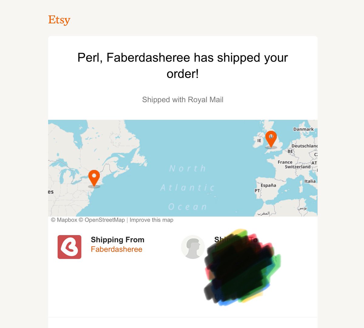 Faberdasheree's tweet image. Is it just me who likes to see where your creations are ending up going...
Another parcel on the way to America #smallbiz #pinmap #etsysale #handmade #Faberdasheree HandmadeBabyBear.etsy.com
