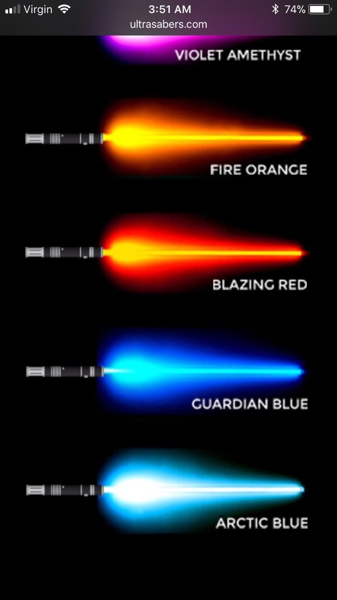 Justins_NerdLab's tweet image. So here’s my #NerdQuestion of the day What color #Lightsaber would you have if you could have any!? #StarWars #Darkside #Lightside #jedi or #Sith