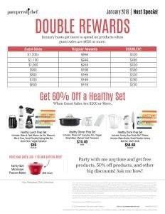 Pampered Chef Host Rewards Chart