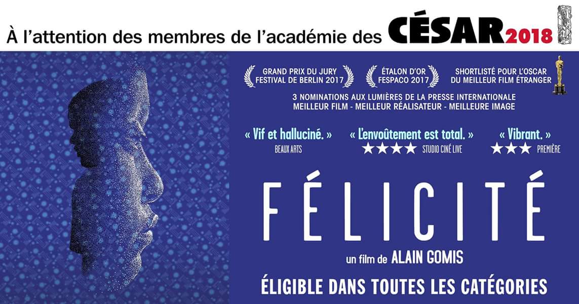 AfriCulturelle's tweet photo. Projection du film Félicité d'Alain Gomis suivie de discussion, ce vendredi 12 janvier 2018 à 17h30 à RAW Material Company sis Zone B, rue sans soleil Villa N°2B. 

#FeliciteAuxOscars2018 #Arts #Cinema #Culture https://t.co/wuF3ELRq2v
