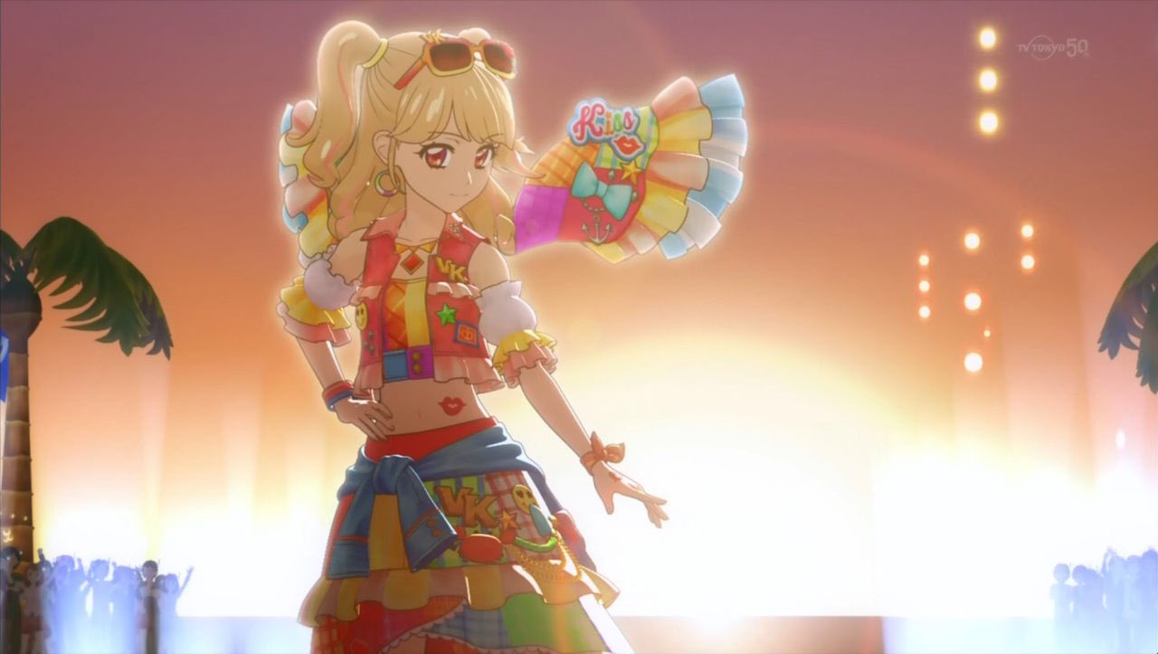 らちお この金髪のアイドルは夏樹みくるさんと言いまして 皆さんにとっては馴染み深い声優の洲崎綾さんがcvを務めたアイカツ 2nd Seasonでも群を抜いた実力を持つアイドルなんですけれども 大変素晴らしいアイドルなので何卒よろしく