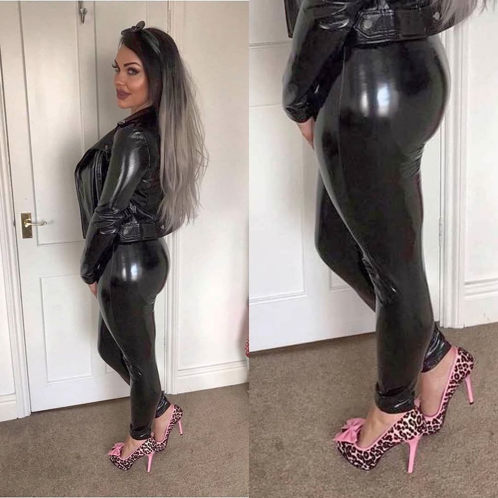 Pvc, Leather & Latex on X: Very shiny #latex #leggings by