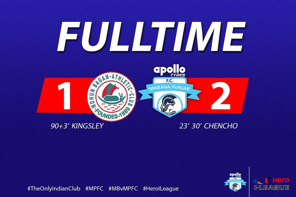 minervapunjabfc's tweet photo. We'ev bagged all 3⃣ points this evening defeating former Champions Mohun Bagan at home in Kolkata ⚽

#chakdephatte #MBvMPFC https://t.co/0ZFLHS1p7e