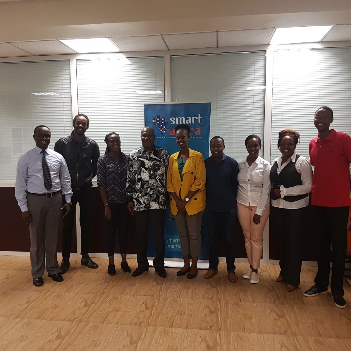 RealSmartAfrica's tweet photo. Dr Hamadoun Touré welcoming on board the Transform Africa 2018 interns! The preparations for #TAS2018 are ongoing and we look forward to seeing you in May!! https://t.co/mrA3EgWfkq
