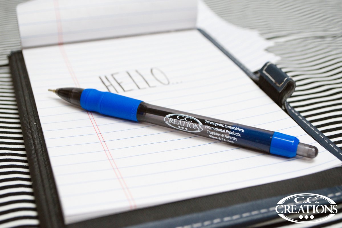 CCCreationsUSA's tweet photo. Make your mark and say "hello." One of the best ways to promote your business or organization is the humble #pen!
.
.
#promotionalproducts #cccusa #custompens #promo #hello https://t.co/U9Mpe75f3e