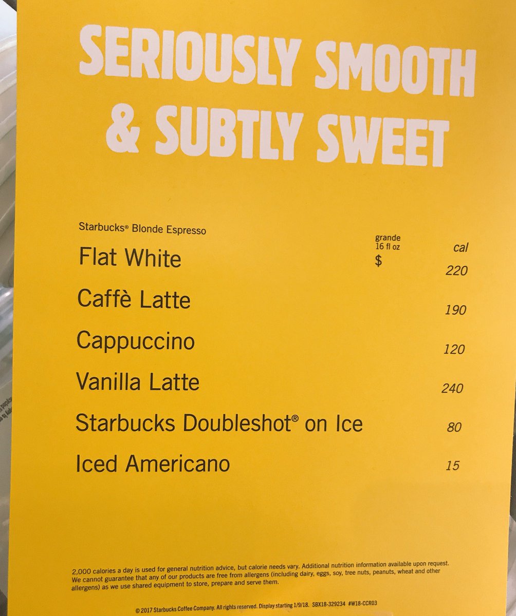 VictorStarbucks's tweet photo. New at @Starbucks the #BlondeEspresso with six different drinks to try from, come see what your favorite is! ♥️☕️💛 https://t.co/N4kMZ6mKtD