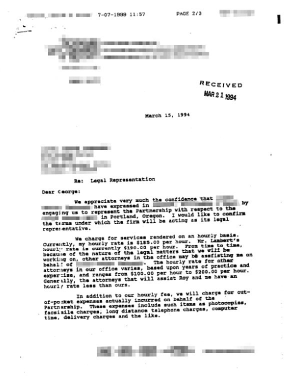 The most unfortunate typo ever committed to paper can be found in this lawyer's letter--specifically the 4th sentence of the 2nd paragraph.