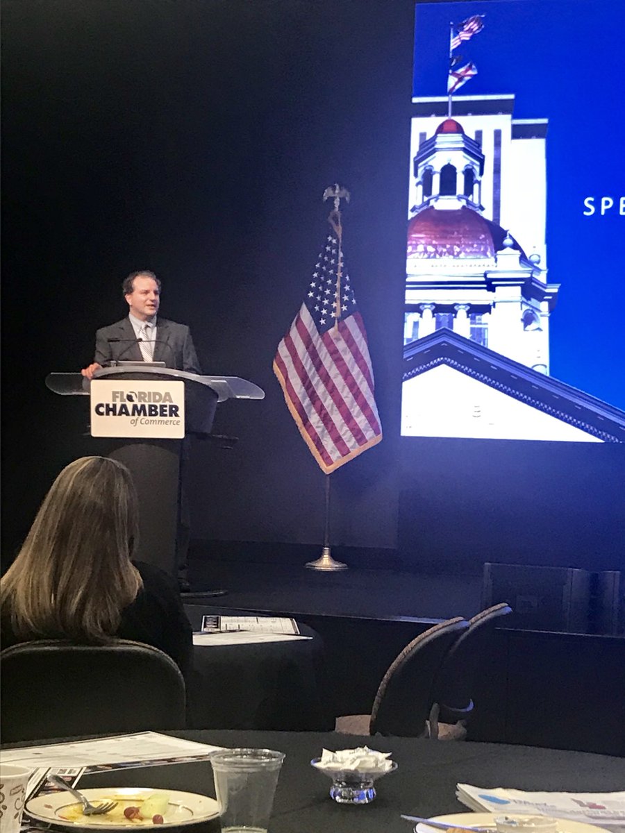 FLBEV's tweet photo. CFO @JimmyPatronis is committed to keeping my FL #1 for fiscal health! Thanks for all you do Jimmy! #CapDays18 @FlChamber https://t.co/Zcvhc74QsQ