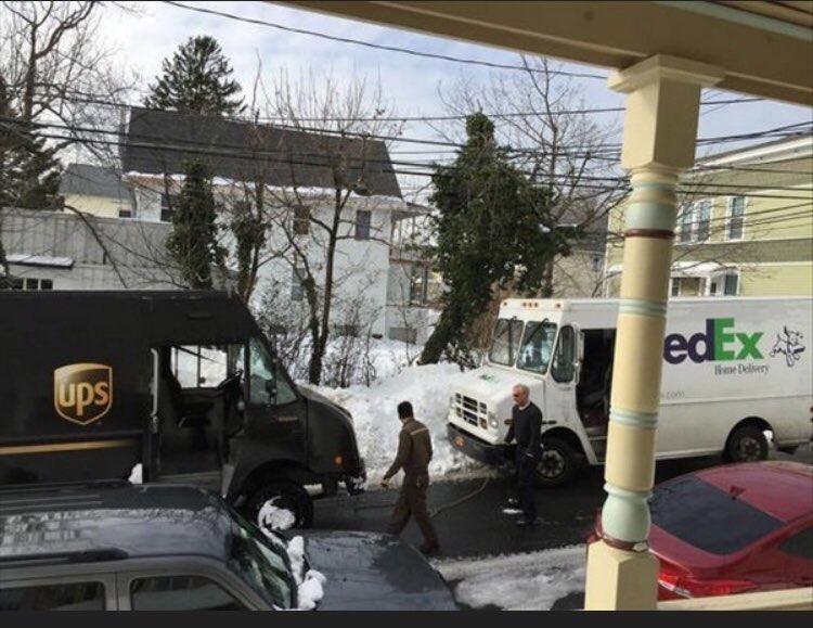 DennisTheIntern's tweet image. Things are about to go down. Somewhere there’s a guy in a little USPS truck waiting to finish whoever is left standing. #pbrposse #packagefight #deliverthepain