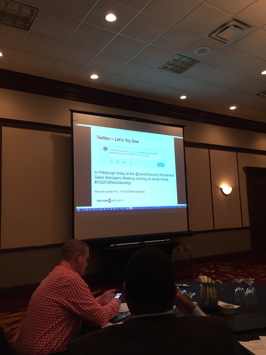 MikeNavo's tweet photo. In Pittsburgh today at the @VectorSecurity Residential Sales Manager meeting. https://t.co/RlV99FbOt5