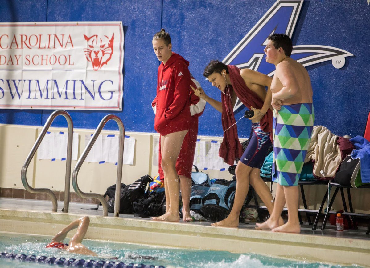 CDSWildcats's tweet photo. Great swim meet last night at @UncAvl! Wildcats defeated both Erwin High and Hendersonville High by winning 15 of 22 events! 41 of 53 swimmers swam best times! #HaveFunSwimFast #HadFunSwamFast #WildcatPride @carolinaday #CarolinaDaySwimming https://t.co/41Ut0kTmMv