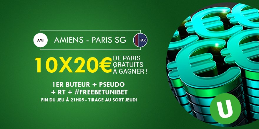 UnibetFrance's tweet image. ⚽️💰 Unibet continue de vous faire gagner des #freebet même pendant l'#UnibetRetweetDay ! Qui sera le 1er buteur de #ASCPSG ? 10x20€ à gagner !

#TeamParieur #FreebetUnibet #CoupedelaLigue