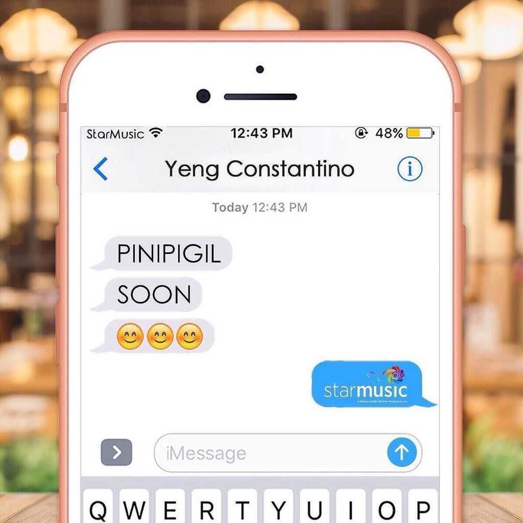 iamjhdynne's tweet photo. I can't wait to hear your new single yenggay 😍 Di na makapag pigil 💟
#Pinipigil #newsingle  @YengPLUGGEDin https://t.co/IiR5vEEmo3