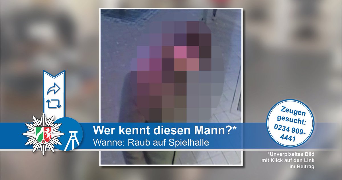Polizei Nrw Bo على تويتر Bitte Retweeten Wer Kennt Diesen